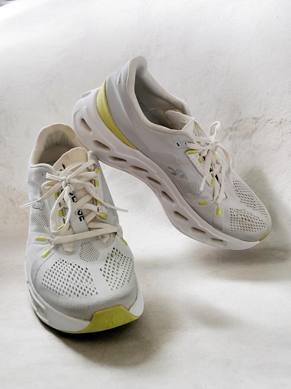 On Running Cloudeclipse White Sand Max Cushion Running Shoes #3MD30090248 8.5
